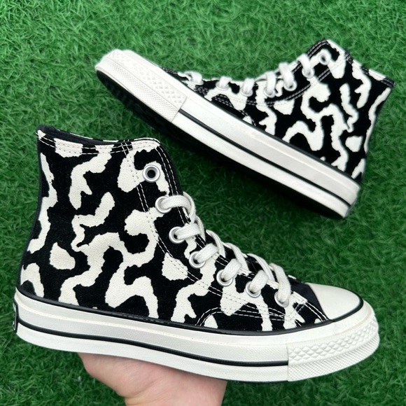 Converse Shoes - Converse Chuck 70 Hi Leopard Remix Black and White